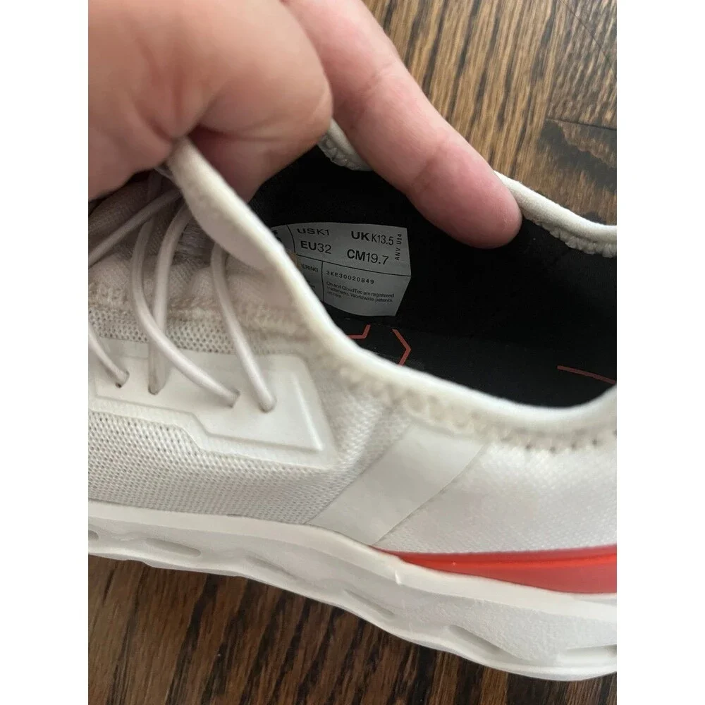 On Running Kids White Orange Cloudleap (K1)